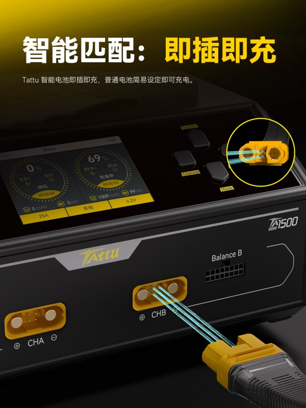 TA1500無(wú)人機(jī)電池充電器 智能匹配 即插即充 TA1500無(wú)人機(jī)電池充電器 智能匹配 即插即充