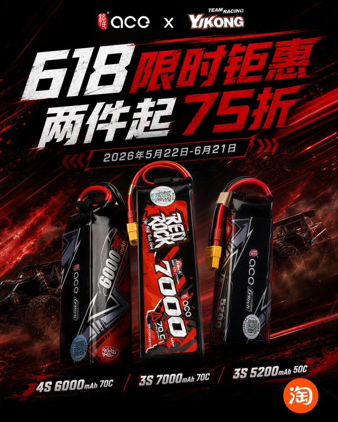 格氏ace車模電池 618活動(dòng) 格氏ace車模電池 618活動(dòng)