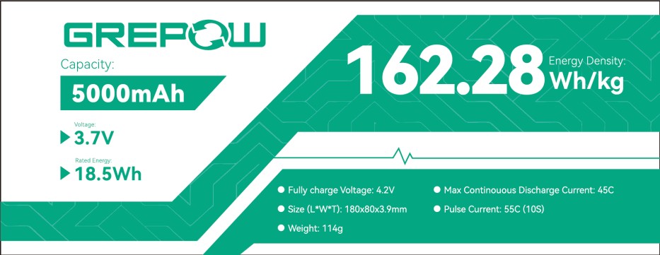 格瑞普機(jī)器人電池-5Ah超高倍率雙極耳電芯
